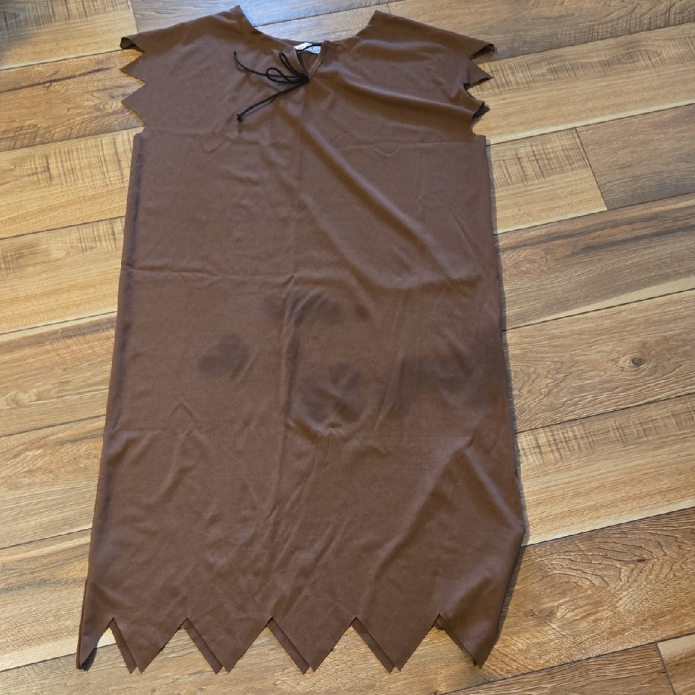 Brown Tunic Costume with Zigzag Hem